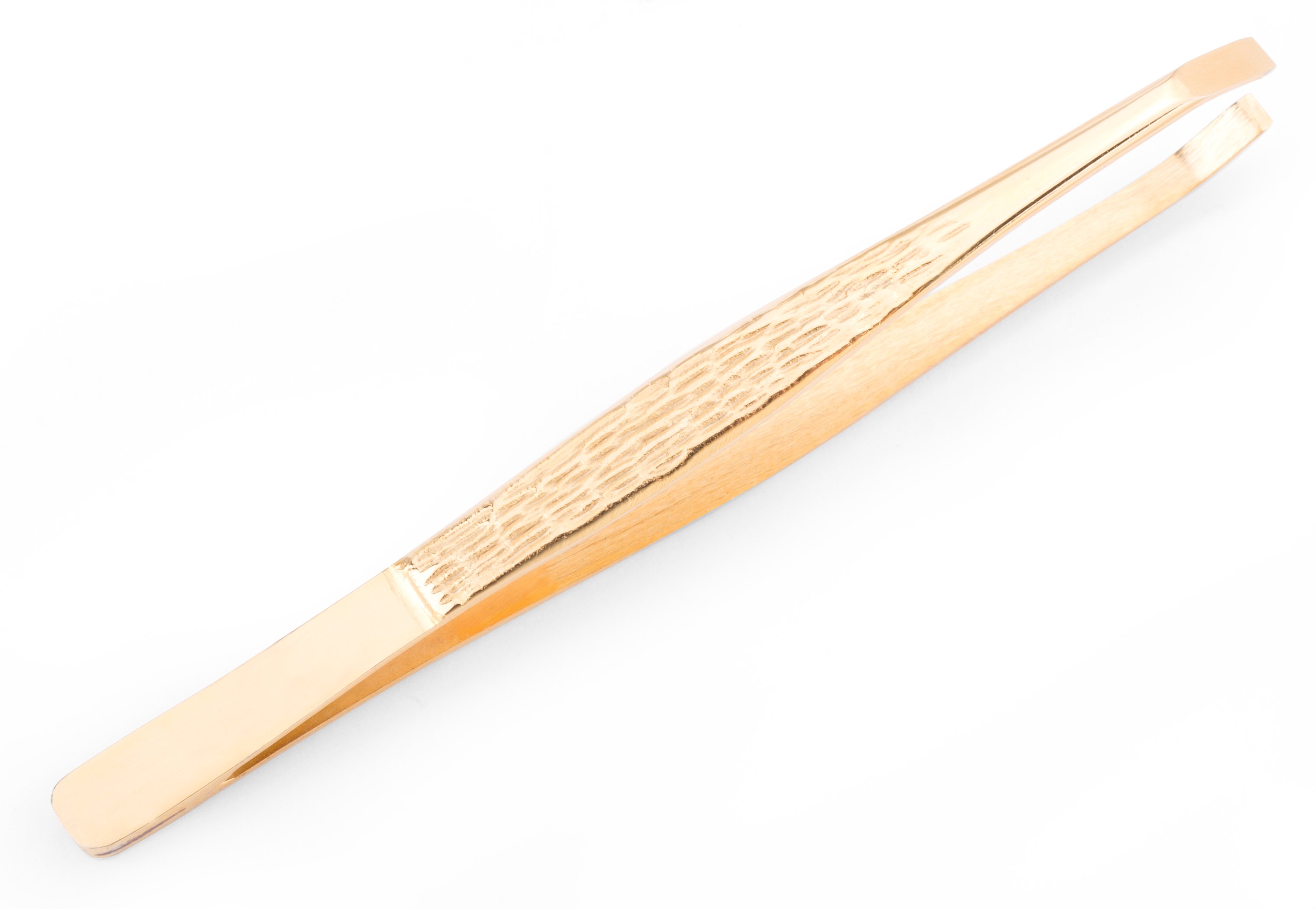 Eyebrow tweezers Gold Isio Ref:1656 Mels